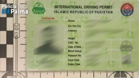 Detenido un pakistaní por conducir con una licencia falsa en Palma de Mallorca - febrero 2025