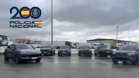 La Policía Nacional recupera ocho vehículos robados en Algeciras que iban a ser embarcados en un ferry con destino a Marruecos - marzo 2025