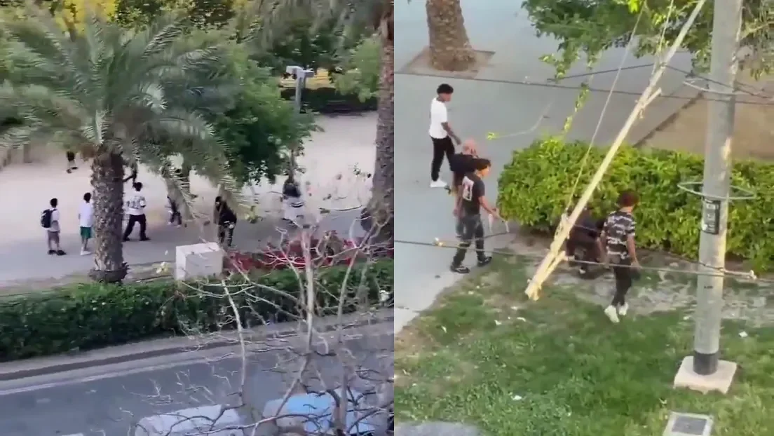 Doce detenidos y cuatro heridos en un enfrentamiento entre 30 y 40 jóvenes magrebíes y españoles en Alicante