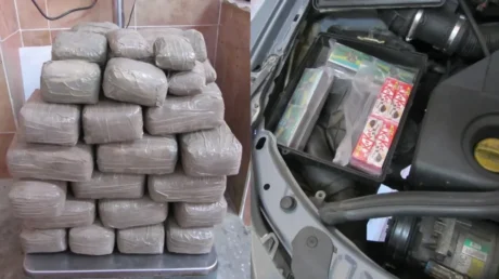 Arrestado un marroquí en Ceuta por intentar llevar 38 kilos de hachís a Algeciras en su coche - mayo 2025