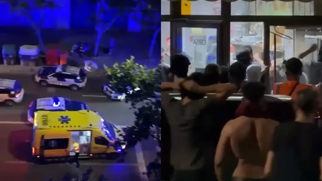 Enfrentamientos entre un centenar de vecinos y okupas magrebíes dejan varios apuñalados y heridos en Sabadell (Barcelona)
